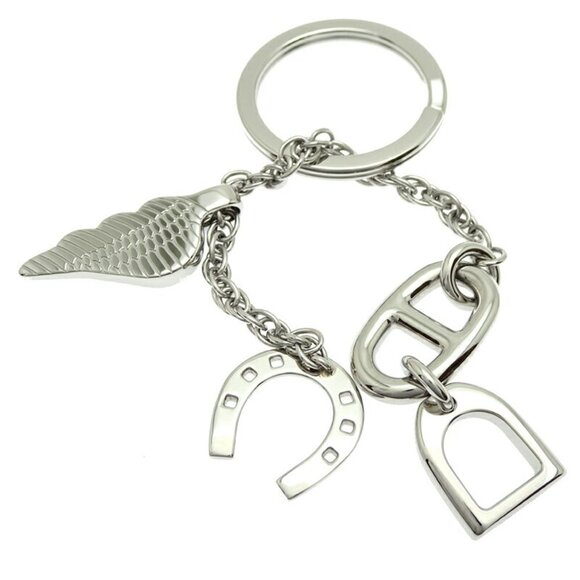 HERMES Silver Keyring - Picture 1 of 6